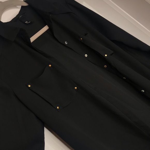 Black button up blouse from H&M - Picture 2 of 5